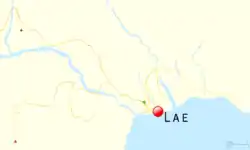 Gabensis is located in Lae