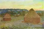 Wheatstacks, 1890–91. Oil on canvas. Art Institute of Chicago. W1270