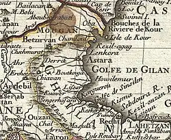 A 1724 map created by Guillaume Delisle