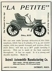 1905 La Petite automobile from Cycle and Automobile Trade Journal