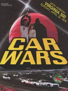 The 1979 Virginia 500 program cover, parodying the Star Wars film.