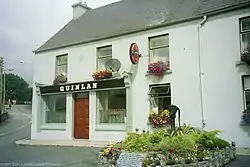 Pub and floral display in Meelin