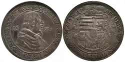 thaler of the County of Tyrol, Leopold V - 1621.
