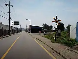 Level crossing near the former Eocheon Station37°14′58″N 126°54′39″E / 37.24944°N 126.91083°E / 37.24944; 126.91083