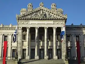 Columns of the main facade and staircase