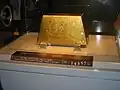 The 220.30&nbsp;kg 999.9 pure gold brick is the famous collection of Gold Building.