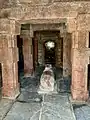 Nandi facing the sanctum