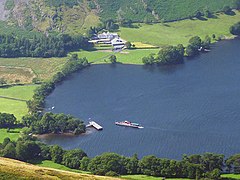 Howtown Pier and steamer seen from Bonscale Pike