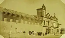 Convent (now converted into a college) and Churches of St. Francis and the Third Order in 1862.