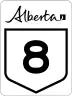 Alberta Highway 8.svg