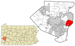 Location in Allegheny County and the U.S. state of Pennsylvania.
