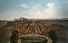 Château de la Malgrange, vue du jardin des Goulottes