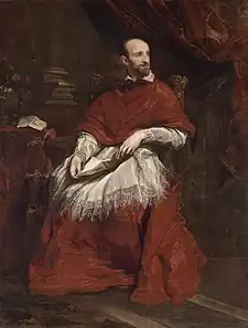 Anthony van DyckPortrait of Cardinal Guido Bentivoglio. 195 × 147 cm.
