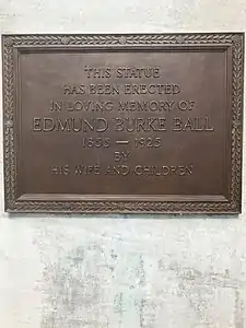 Plaque at Muncie