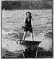 Aquaplaning - Woman towed over the waves at tremendous speed by a motorboat - 1919