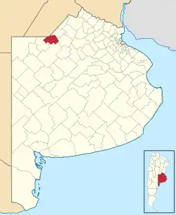 location of Leandro Alem in Buenos Aires Province