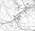 Barnet Gate and Arkley on a late 19th century Ordnance Survey map