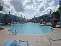 Swimming pool within the Finding Nemo section of the resort
