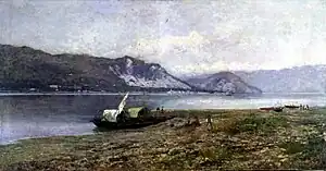 165. Lorenzo Gignous, Veduta del Lago Maggiore, 1885