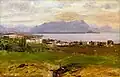 100. Silvio Poma, Veduta del Lago di Lecco e la punta di Bellagio, 1885-1890