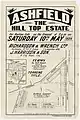 Ashfield The Hill Top Estate, 1924, Richardson and Wrench, Holden St, Trevenar Rd, lithograph F Cunningham and Co.