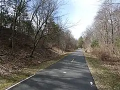 MCRT - Wayside & Assabet River Rail Trail at the former location of Gleason Junction station, Hudson