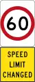 New 60&nbsp;km/h Speed Limit (Used in South Australia)