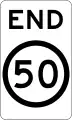 (R4-12) End of 50&nbsp;km/h Speed Limit