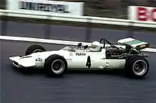 Hubert Hahne racing a BMW 269 F2 car in 1970.