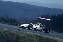 Jo Siffert in the Lola 102-BMW at the Nürburgring.
