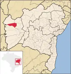 Location in Bahia state