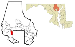Location of Lochearn, Maryland