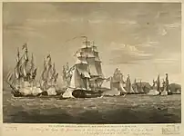 The Spartan and the French squadron.