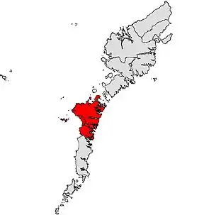 Location of the ward