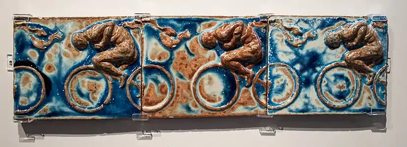 Ceramic tiles from the Bigot Pavilion at the Exposition Universelle (1900)