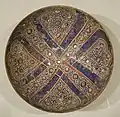 Bowl, late 13th–early 14th century, Iran. Stonepaste; overglaze painted and gilded. Metropolitan Museum of Art