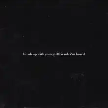 A black background with the song's title in lowercase white font placed at the center of the cover.