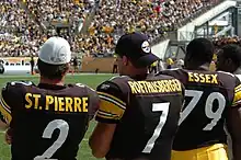 Ben Roethlisberger, Brian St. Pierre, and Trai Essex