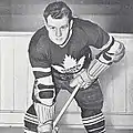 Bud Poile, shown here during his playing career with the Toronto Maple Leafs, was the team's first general manager.