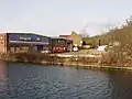 Commercial buildings by the canal at Horsenden Hill