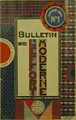 Bulletin de l'Effort Moderne, No. 1, January 1924. Cover design by Georges Valmier, November 1923