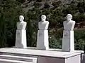 Busts of Alexander the Great, Aristotle and Phillip II of Macedonia