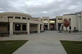 The library and main building