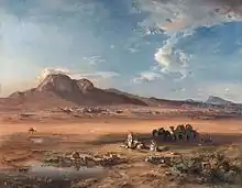 Corinth with Acrocorinth by Carl Anton Joseph Rottmann, 1847