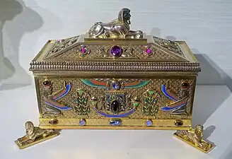 Ceremonial gift for Lord Kitchener, 1898, gilt silver, enamel and gems, Hessisches Landesmuseum Darmstadt, Darmstadt, Germany