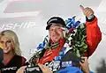 Thumbs up after winning 2011 AMSOIL Cup