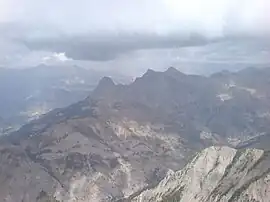 The summit of the Chapeau de Gendarme (Gendarme Hat) south-west of Enchastrayes