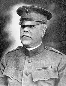 Head and shoulders portrait of Chase Wilmot Kennedy in his major general's uniform and cap