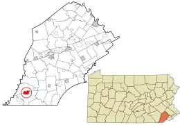 Location in Chester County and the U.S. state of Pennsylvania.