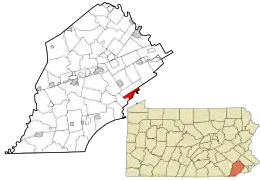 Location in Chester County and the U.S. state of Pennsylvania.